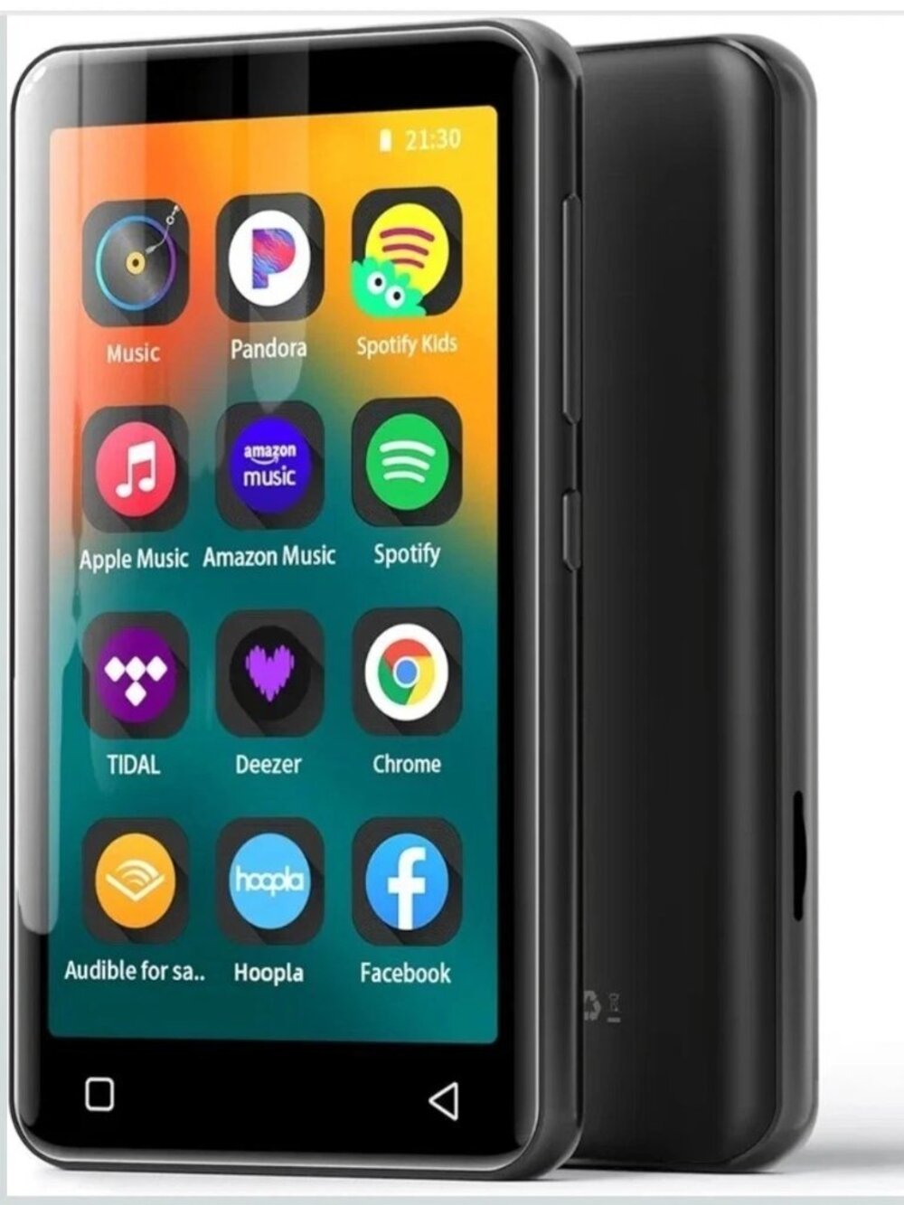 innioasis G1 16GB MP3 Player Bluetooth WiFi 4-Inch Android Touch Screen Black